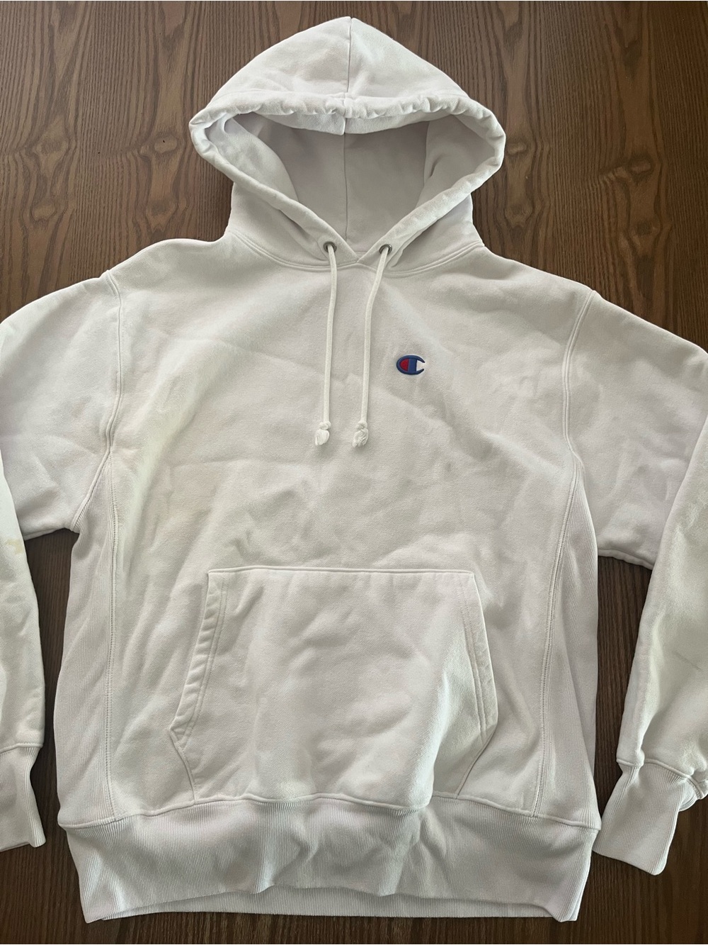 Champion White Pullover Hoodie size large men’s